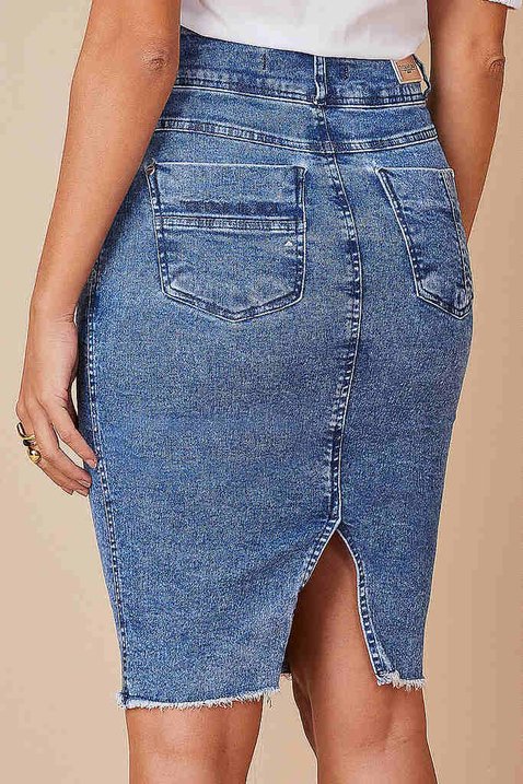 saia jeans barra desfiada 7