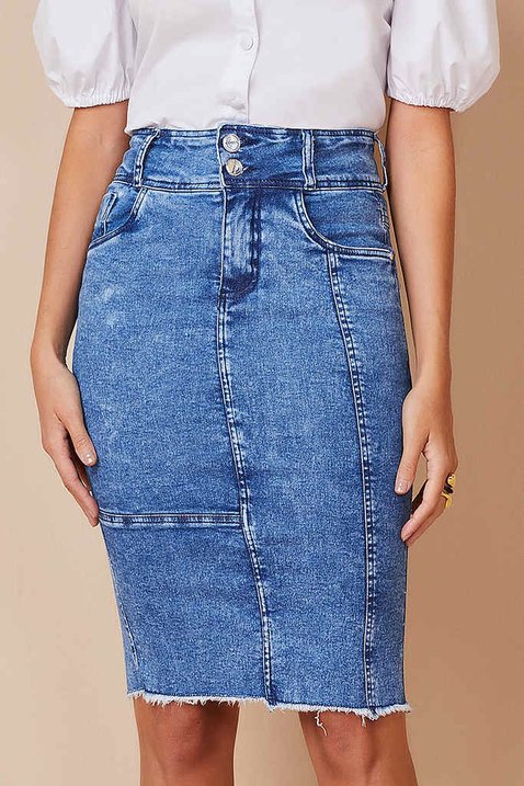 saia jeans barra desfiada 3