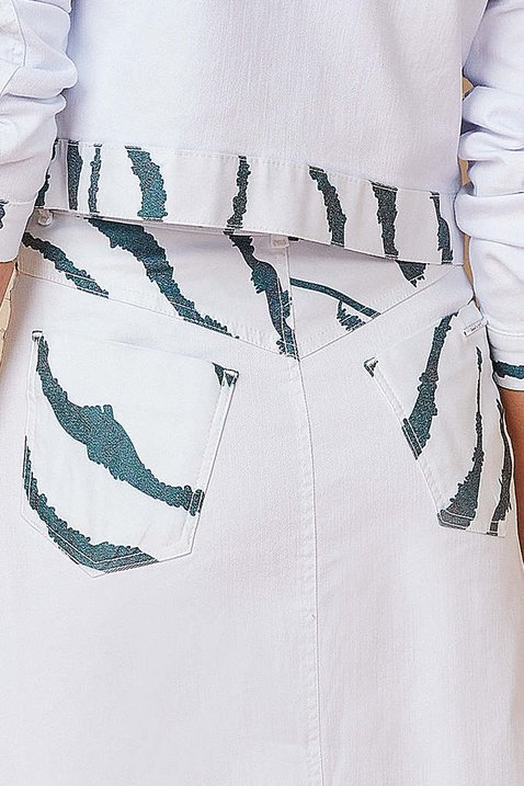 saia evase branca estampada 9