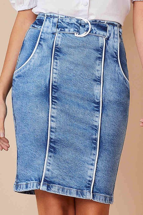 saia jeans com cinto fixo 3