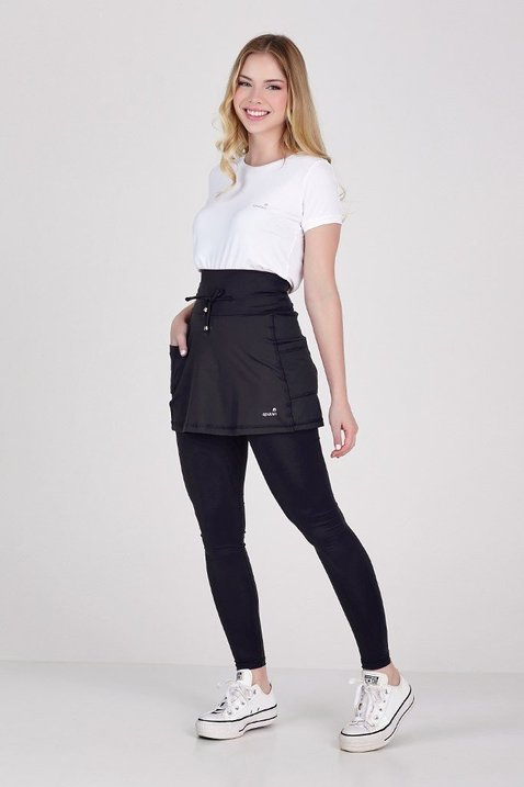 saia calca comprida preta em poliamida peca para mulher baixa de ate 1 60 de altura epulari 4