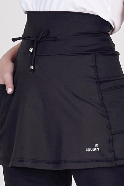 saia calca comprida preta em poliamida peca para mulher baixa de ate 1 60 de altura epulari 6