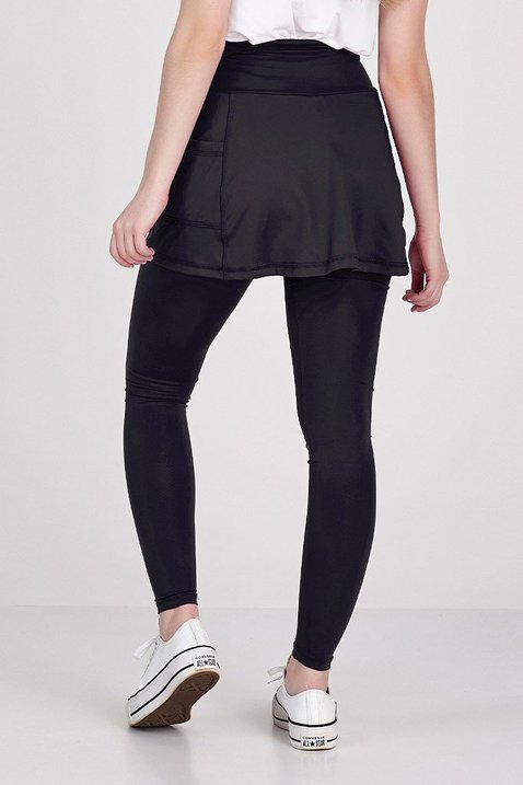 saia calca comprida preta em poliamida peca para mulher baixa de ate 1 60 de altura epulari 10