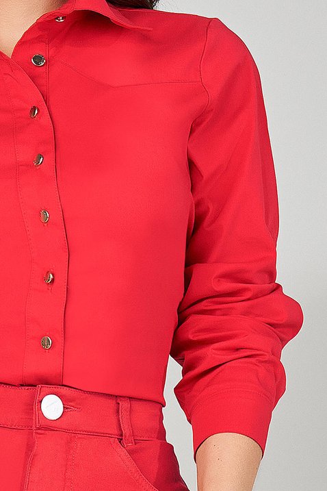 camisa vermelha manga longa 5