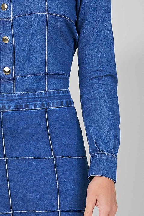 camisa jeans com nervuras 2