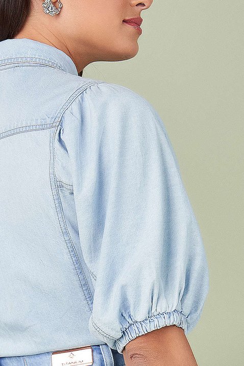 camisa jeans mangas bufantes 1
