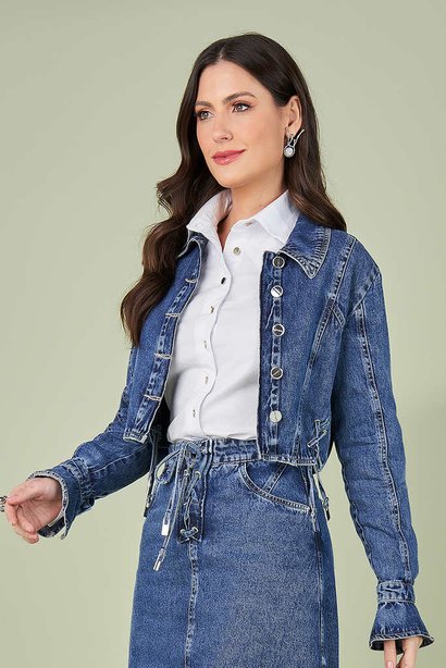jaqueta jeans com ilhos 1