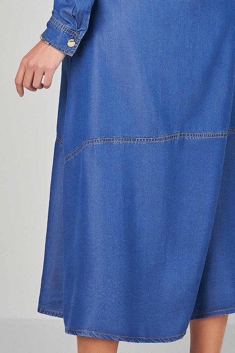 chemise evase jeans com faixa titanium jeans 1