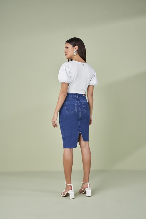 saia tradicional jeans assimetrica titanium 3