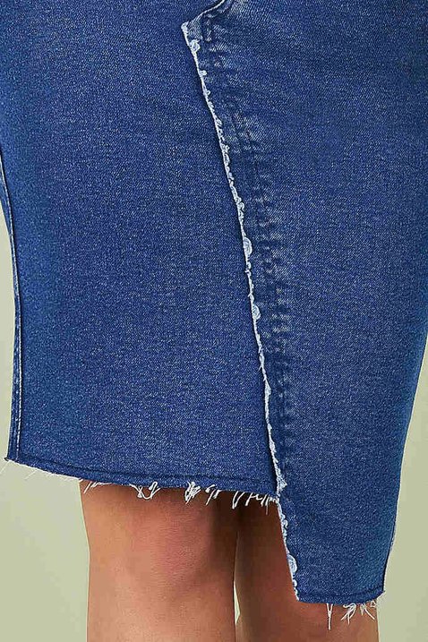 saia tradicional jeans assimetrica titanium 5