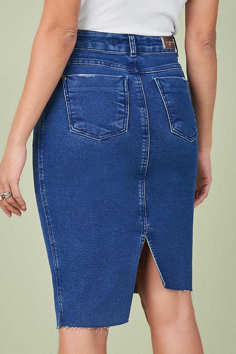 saia tradicional jeans assimetrica titanium 6