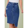 saia tradicional jeans assimetrica titanium 7