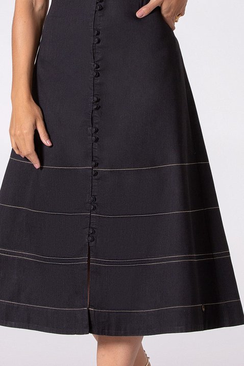 vestido jeans preto midi 6