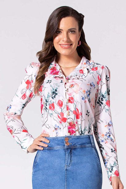 camisa manga longa estampada 7