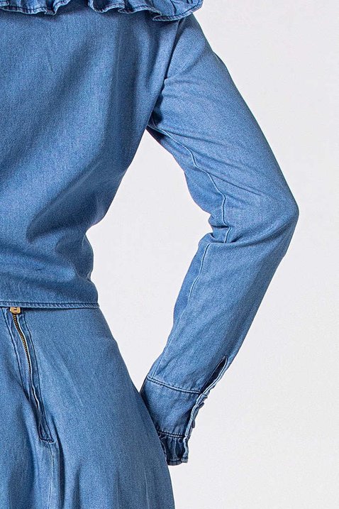 camisa jeans com babados 2