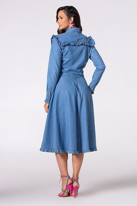 camisa jeans com babados 4