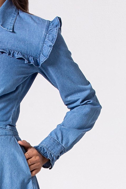 camisa jeans com babados 8