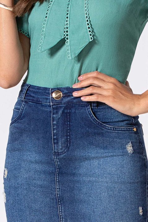 saia reta jeans 1