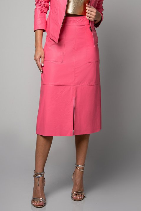 Saia Justa Saia De Couro Combina Com Que Blusa Saia Rosa Couro