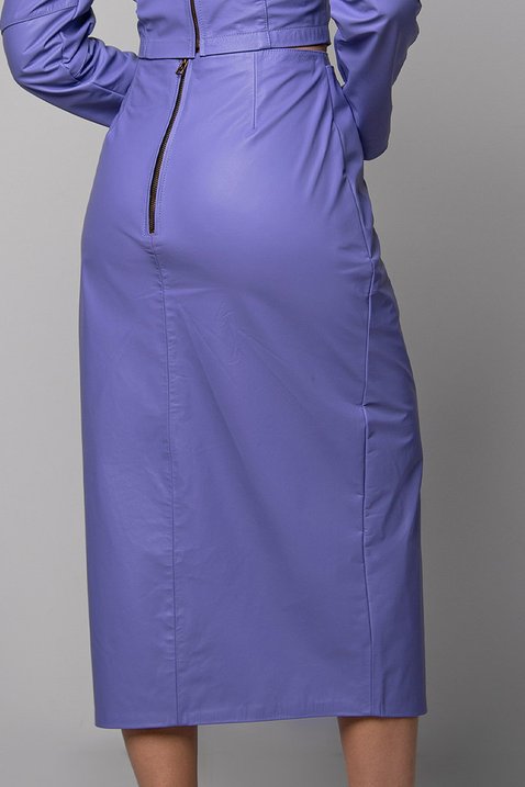 saia lilas couro midi 4