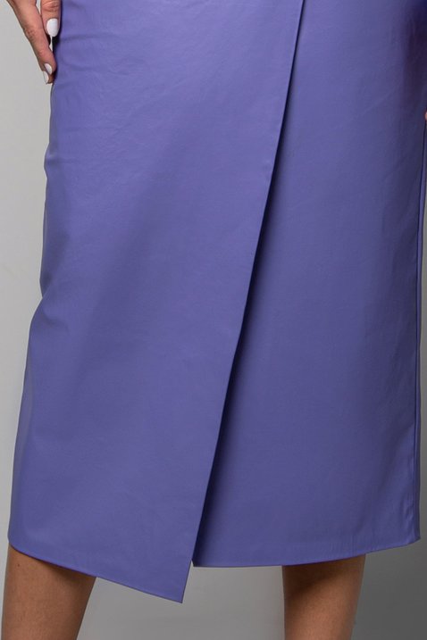 saia lilas couro midi 5