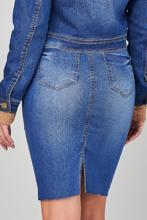 saia azul jeans titanium 5