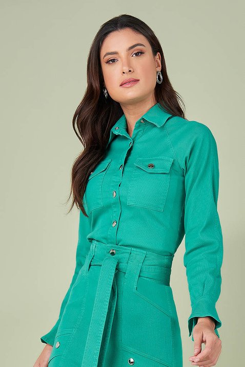 camisa sarja verde 9
