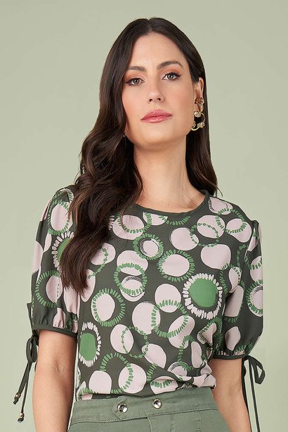 blusa verde estampada 7
