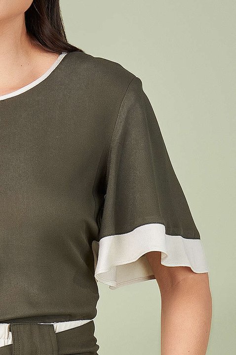 blusa verde decote com abertura 5