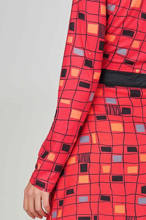 blusa vermelha estampada 2