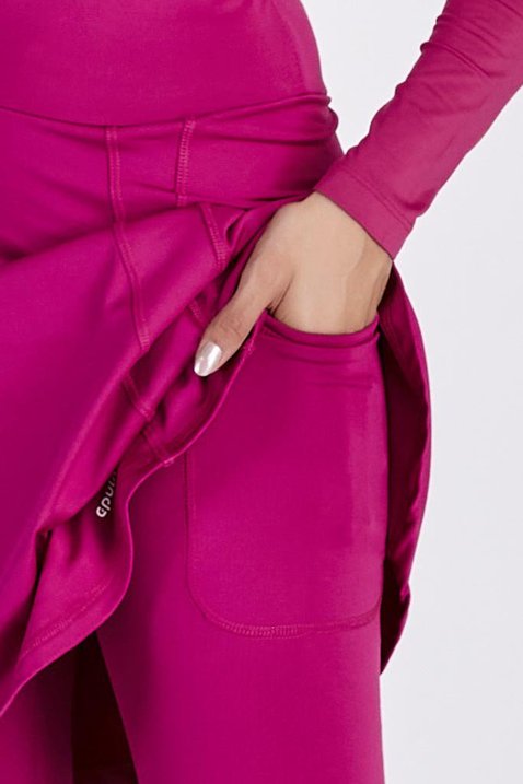 saia calca termica comprida na cor rosa com protecao uv50 epulari 6