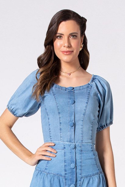 blusa jeans mangas bufantes 6
