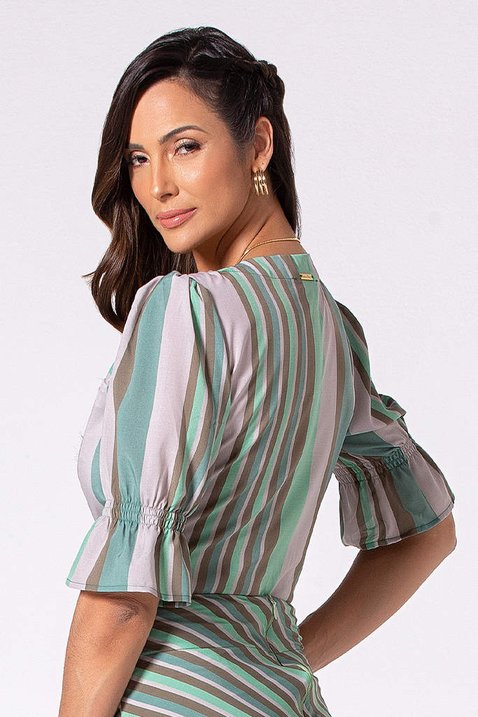 blusa verde estampada 3