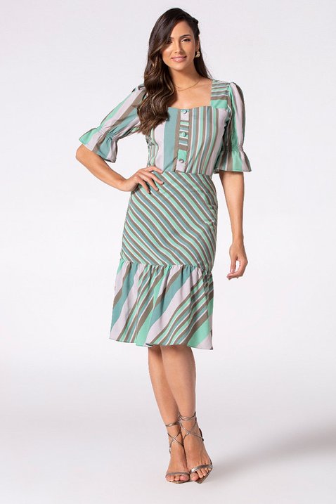 blusa verde estampada 8