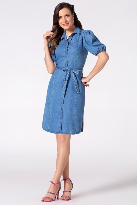 vestido azul laura rosa 1