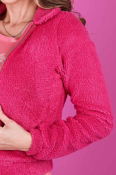 casaco teddy pink 1