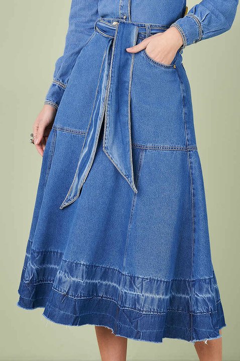 saia evase jeans 10