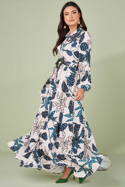 vestido longo estampado 1