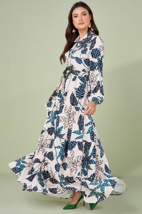 vestido longo estampado 1