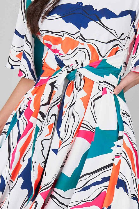 vestido assimetrico estampado 5