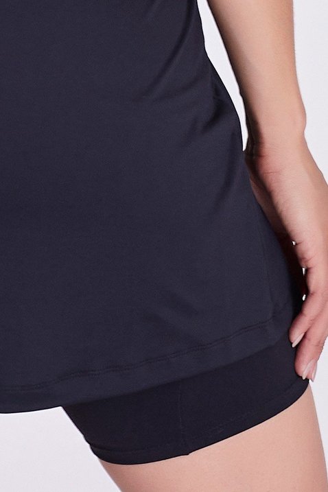 blusa t shirt feminina tapa bumbum na cor preto em poliamida leve e fresquinha epulari 2