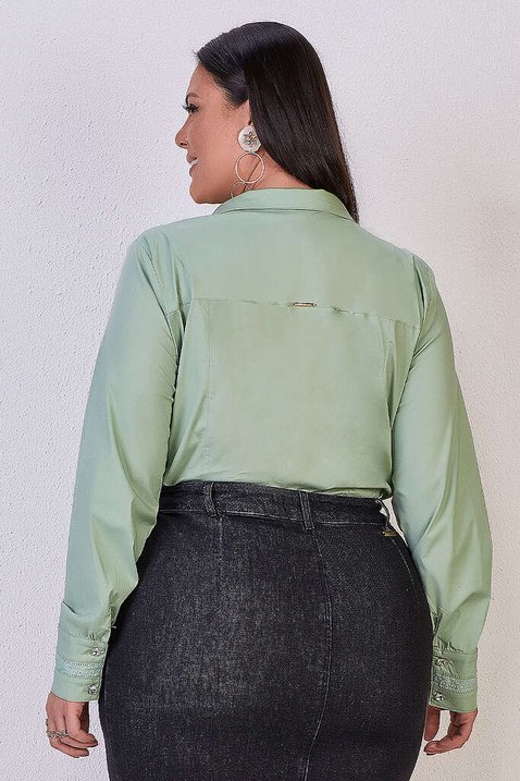 camisa verde manga longa 3