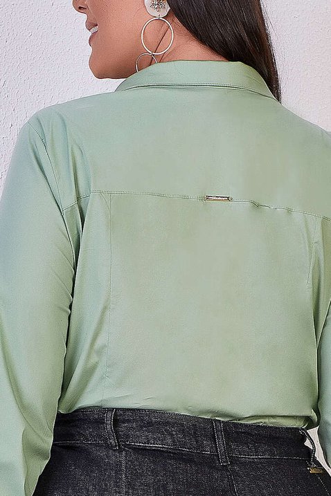 camisa verde manga longa 4