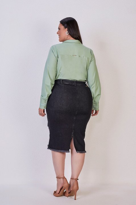 camisa verde manga longa 5