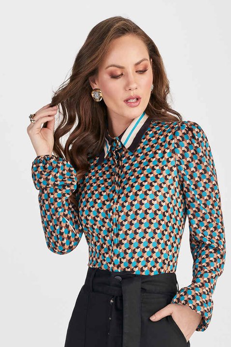 camisa estampada manga longa 8
