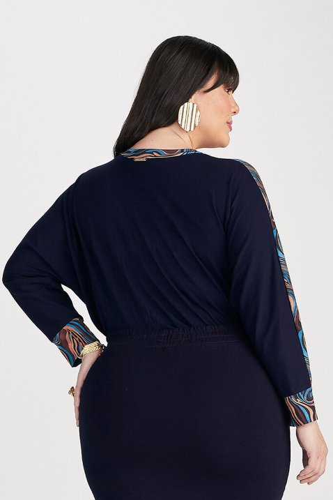 blusa denim decote v 4