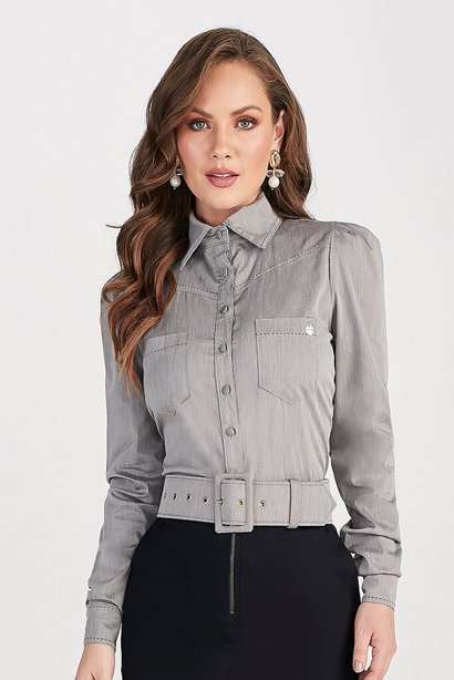 camisa cinza manga longa 9