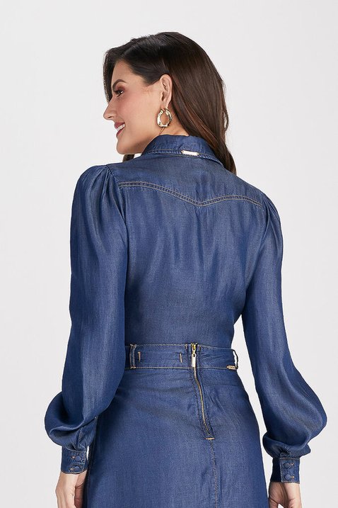 camisa jeans mangas bufantes 4