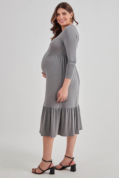 vestido cinza com babados 2