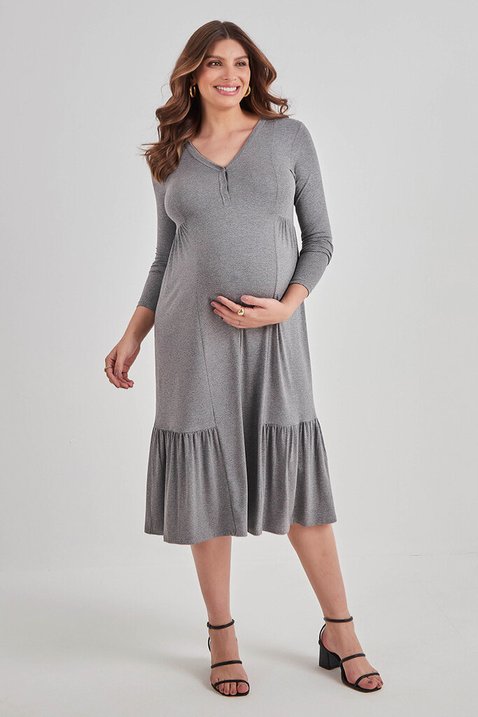 vestido cinza com babados 7